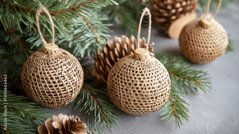 Handwoven Christmas Ornaments: A Rustic Holiday Decor Handwoven Christmas Ornaments: A Rustic Holiday Decor