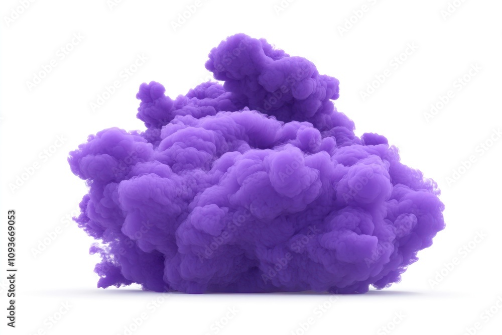 Purple smoke cloud isolated on white background. Purple smoke cloud isolated on white background.