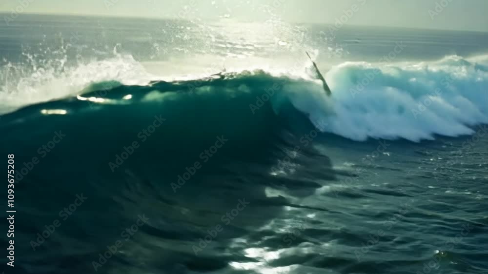Gentle Ocean Waves with Sunlight Reflections Over Calm Blue Water, Natural Scenic View of the Sea, Perfect for Coastal and Tranquil Backgrounds Gentle Ocean Waves with Sunlight Reflections Over Calm Blue Water, Natural Scenic View of the Sea, Perfect for Coastal and Tranquil Backgrounds