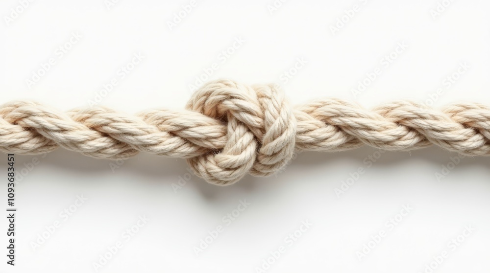 Twisted Rope or Cord Isolated on White Background Twisted Rope or Cord Isolated on White Background