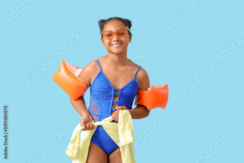 Happy African-American girl...