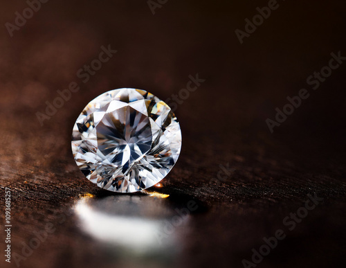 Obraz na płótnie Ein schön geschliffener Diamant w salonie