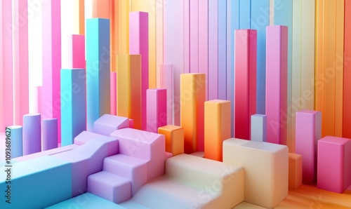 Colorful 3D Charts and Graphs