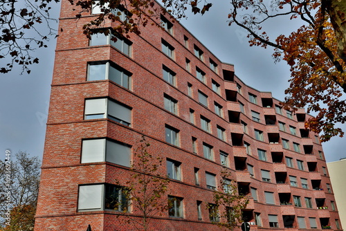 Moderner Klinkerneubau in Freiburg im Breisgau photo