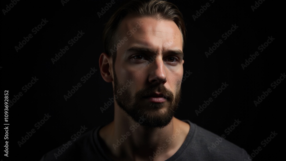 A sophisticated look featuring small beard styles, captured under soft lighting to emphasize the clean lines of the beard. A sophisticated look featuring small beard styles, captured under soft lighting to emphasize the clean lines of the beard.