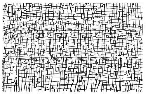 Artistic crosshatch pattern – creative grid texture design black vector