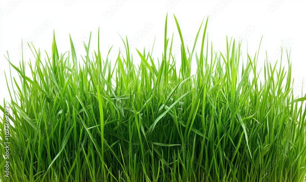 Fresh green grass, Green grass field on white background Fresh green grass, Green grass field on white background