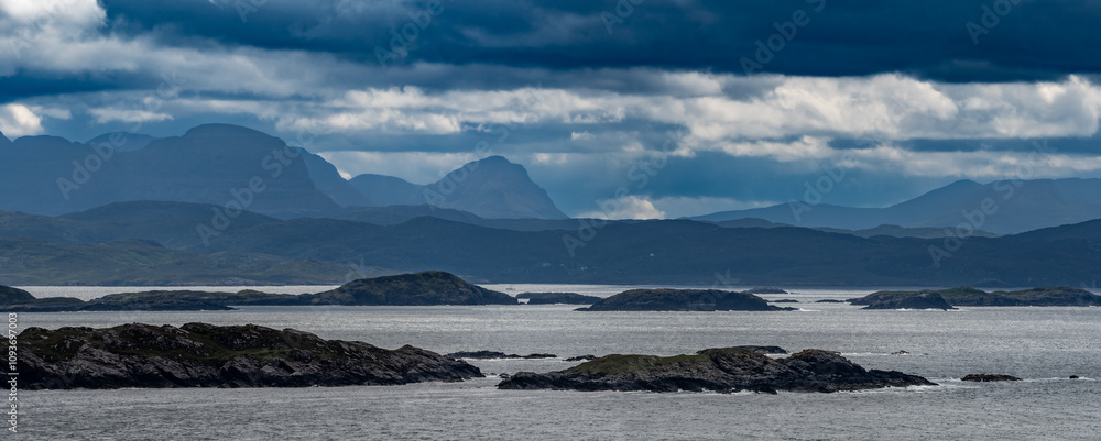 View Over The Atlantic Coast Of Scotland From Handa Island Near Tarbet View Over The Atlantic Coast Of Scotland From Handa Island Near Tarbet