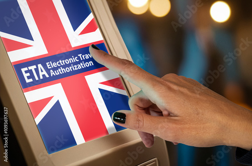 Touchscreen Display for UK ETA Application Process