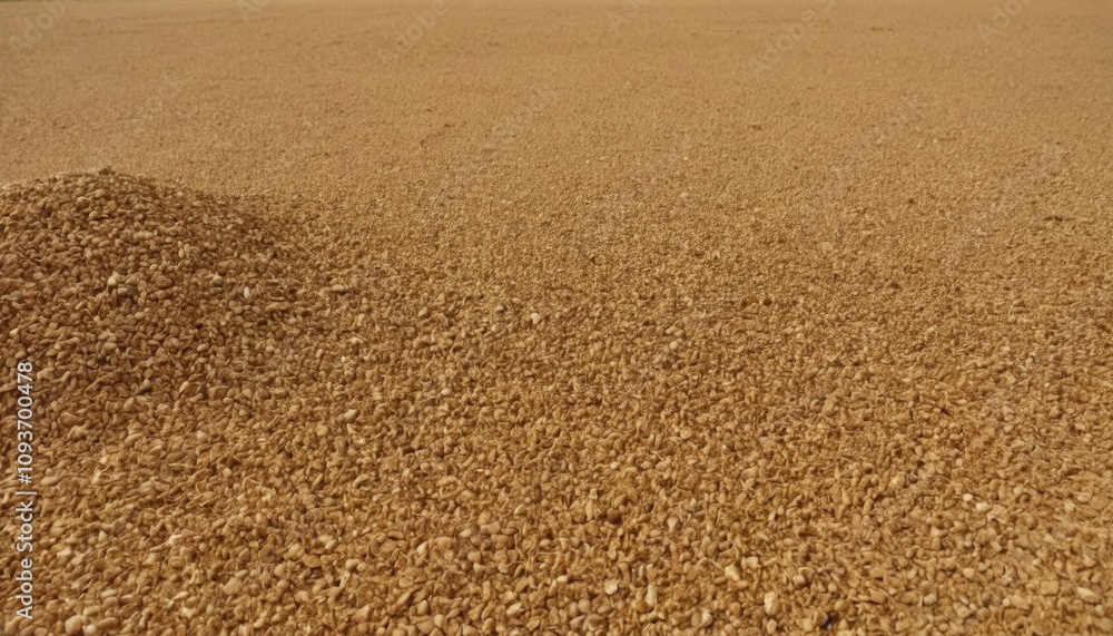 A detailed image of sandy soil grains under natural light, emphasizing their texture A detailed image of sandy soil grains under natural light, emphasizing their texture
