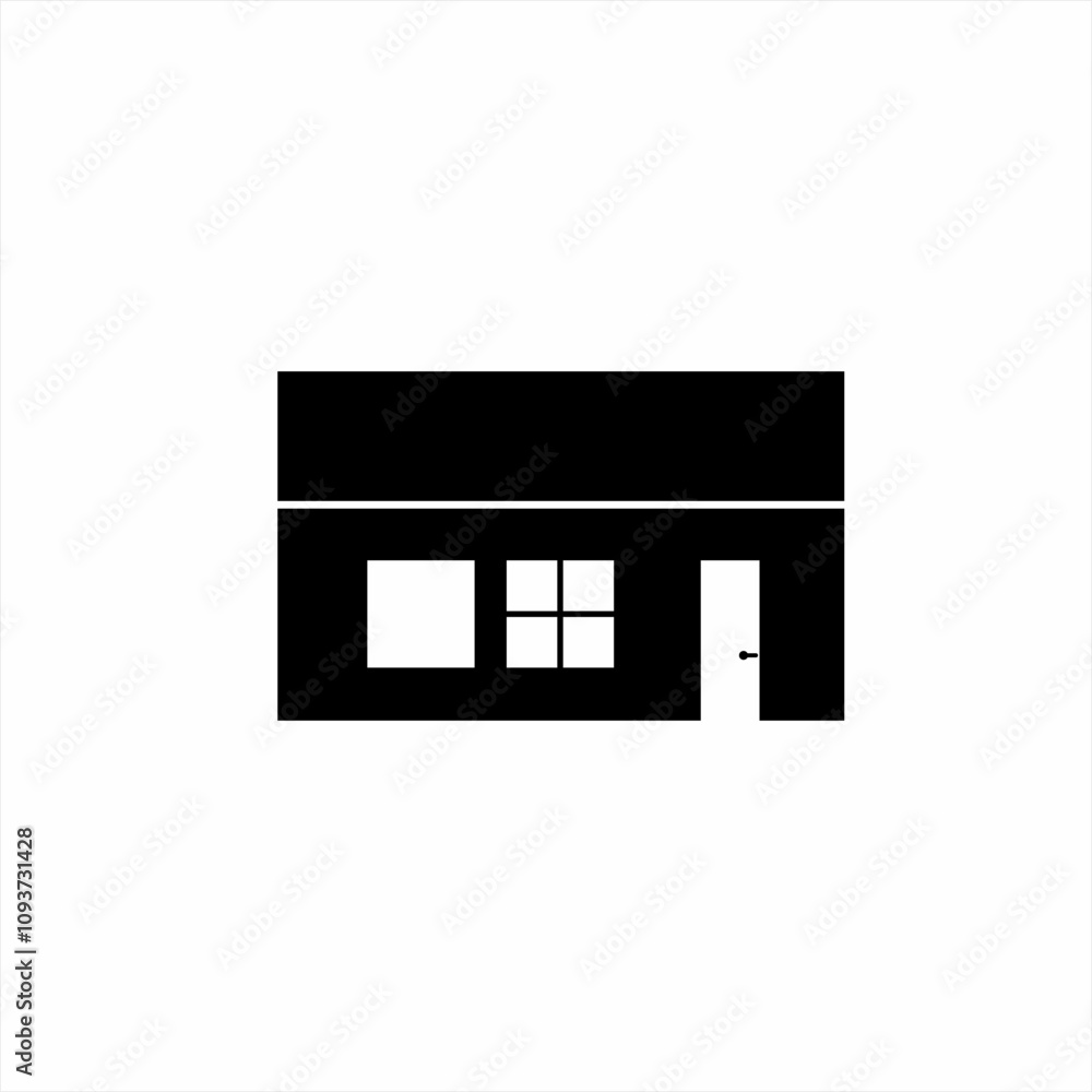 Simple house icon logo design. Simple house icon logo design.