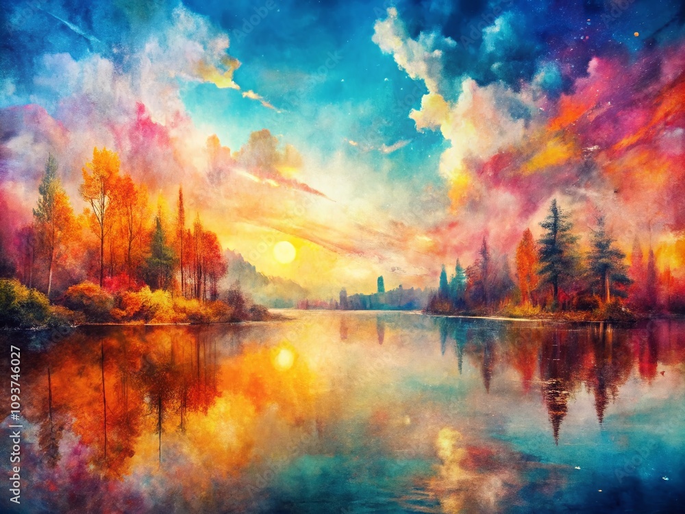 Abstract Double Exposure Art: Hand-Drawn Painting on Canvas with Nuanced Colors and Layered Imagery for Unique Wall Decor and Aesthetic Spaces Abstract Double Exposure Art: Hand-Drawn Painting on Canvas with Nuanced Colors and Layered Imagery for Unique Wall Decor and Aesthetic Spaces