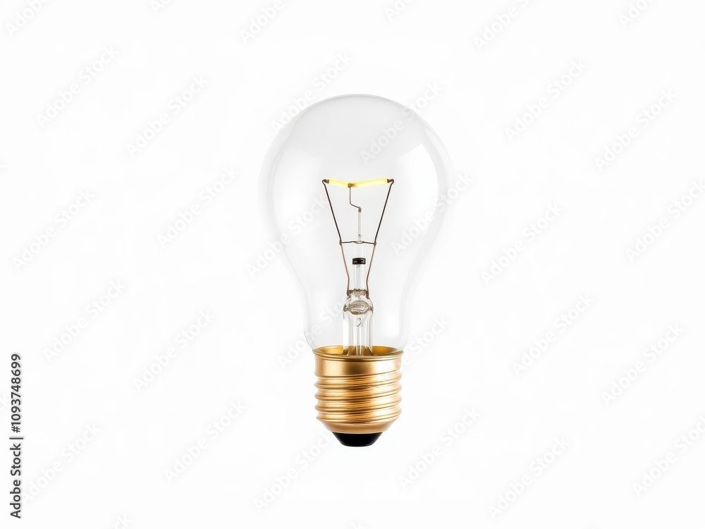 Bright and glowing light bulb on white backdrop, innovation, bright, white background Bright and glowing light bulb on white backdrop, innovation, bright, white background