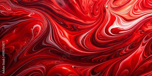 Abstract Red Liquify Marble Texture with Fluid Acrylic Paint Design for Creative Backgrounds and Artistic Projects