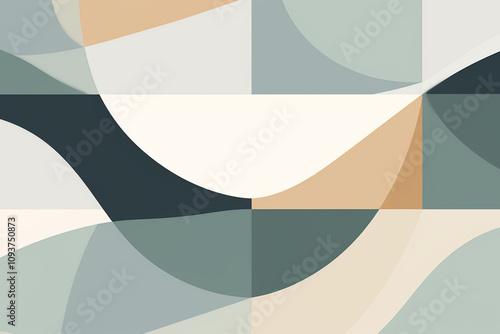 Scandinavian-Inspired Geometric Seamless Pattern, Featuring Minimalist Design, Clean Lines, and Subtle Symmetry for a Modern, Elegant Aesthetic