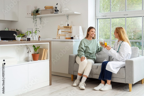 Female homeopathic doctor g...