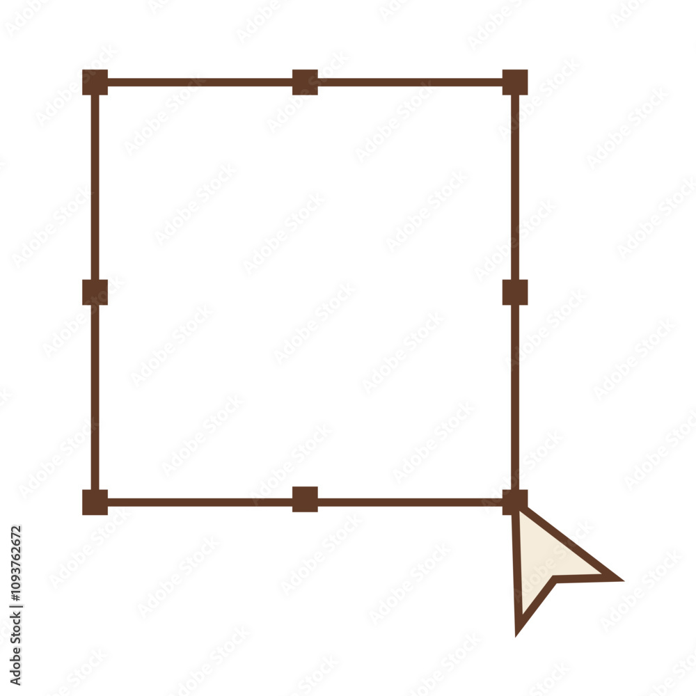 design tool arrow computer pointer forming square design tool arrow computer pointer forming square
