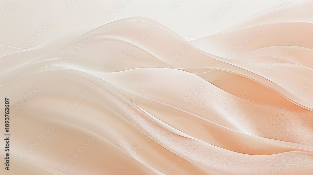 Soft pastel waves on a neutral backdrop, Clean white space framing the text Soft pastel waves on a neutral backdrop, Clean white space framing the text