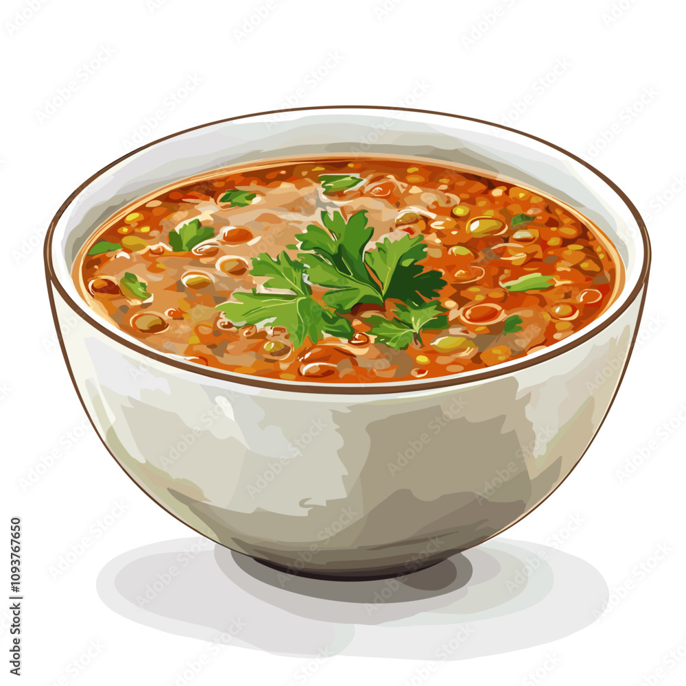 Rich Lentil Soup with Colorful Vegetables Rich Lentil Soup with Colorful Vegetables