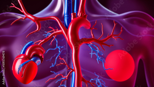 coronary artery disease. (angina pectoris and myocardial infarction) photo