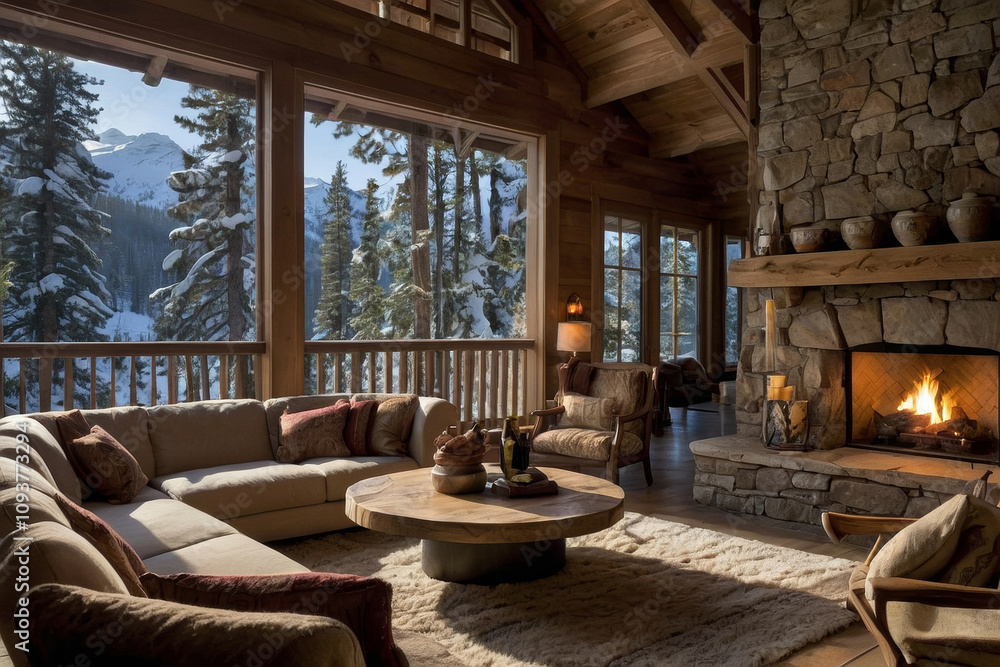 A heaven of rustic charm and cozy tranquillity nestled amidst the craggy embrace of mountainous peaks A heaven of rustic charm and cozy tranquillity nestled amidst the craggy embrace of mountainous peaks