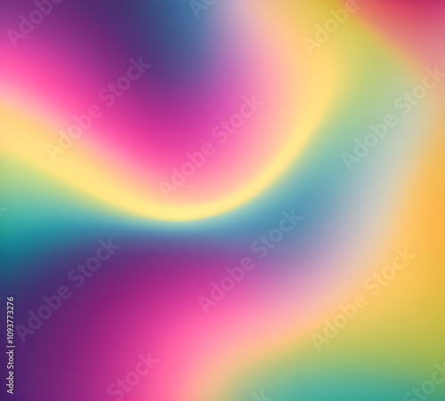 Wave of mixed beautiful gradient colors. smooth transitions. composition and leaking light exposure. Rainbow background. Modern design template. High quality 8k. generative ai