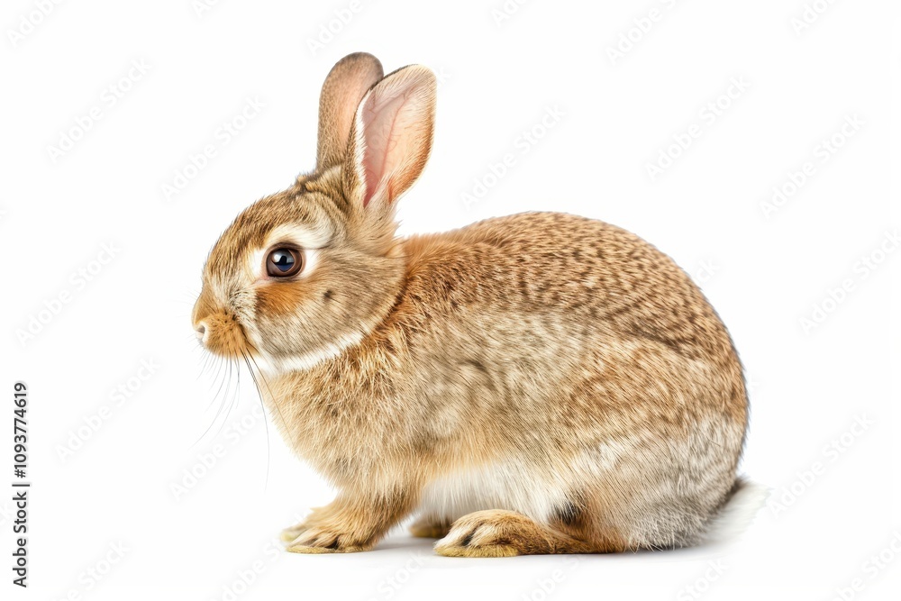 Bunny against white backdrop Bunny against white backdrop
