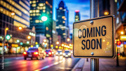 Wallpaper Mural Anticipation Builds: A Elegant 'Coming Soon' Display with Soft Focus Background, Perfect for Marketing Campaigns and Announcements, Emphasizing Future Potential and Excitement Torontodigital.ca