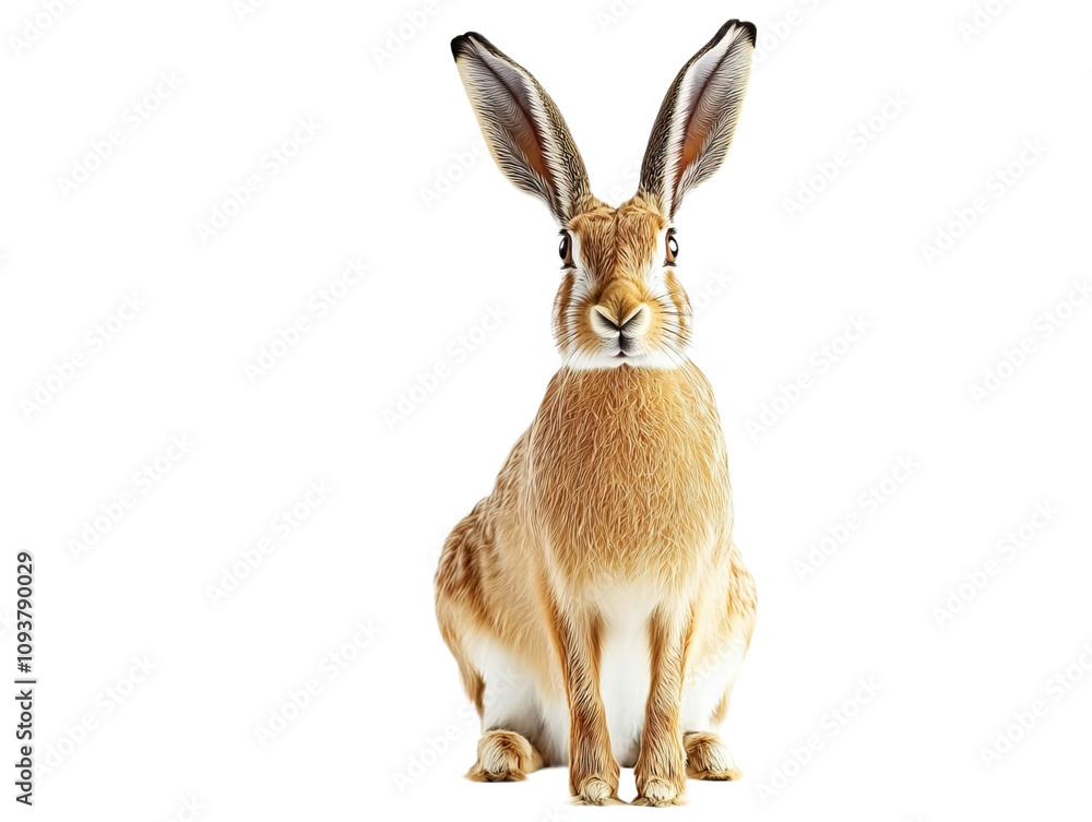 Fototapeta premium rabbit isolated on white background