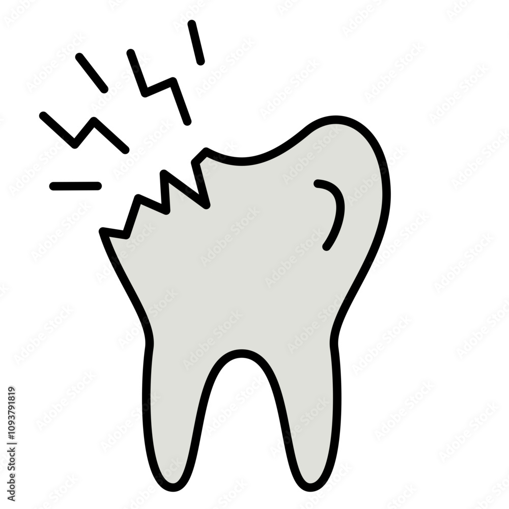 Obraz premium Toothache and Tooth Infection Icon