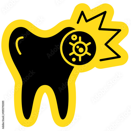 Toothache and Tooth Infection Icon