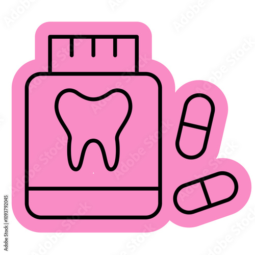 Toothache and Tooth Infection Icon