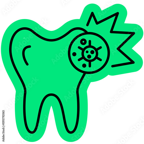 Toothache and Tooth Infection Icon