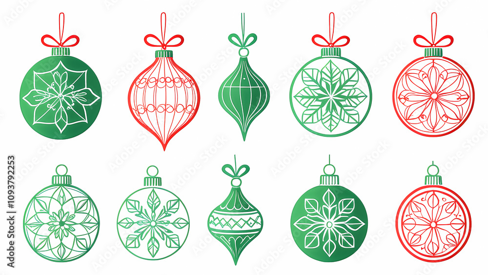 flat christmas illustrations flat christmas illustrations
