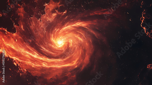 Spiral galaxy space background - cosmic nebula. Cosmic Spiral Nebula. Illustration