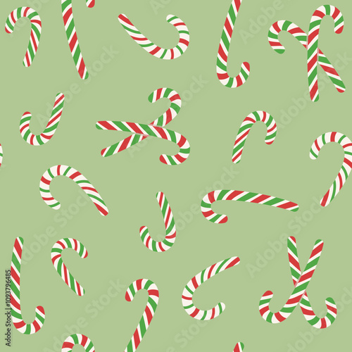 Candy Cane Vector, Candy Cane Illustration, Candy Cane Repeat Pattern, Candy Cane Pattern, Vector Illustration Background