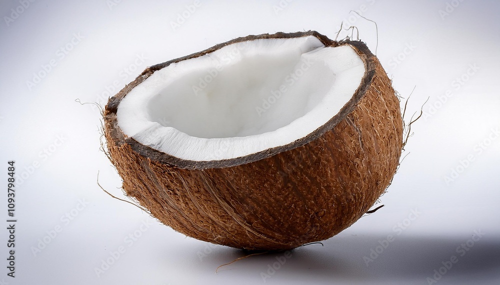 coconut on a white background coconut on a white background