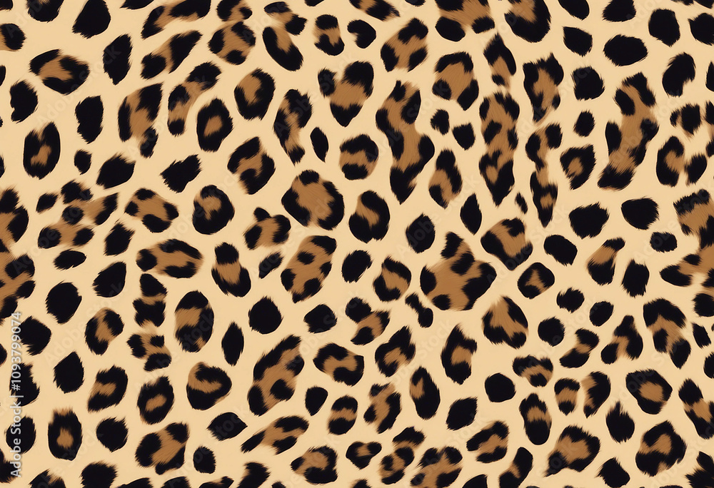 Leopard Cheetah skin seamless pattern vector Stylized Spotted Leopard Skin Background for Fashion Pr Leopard Cheetah skin seamless pattern vector Stylized Spotted Leopard Skin Background for Fashion Pr