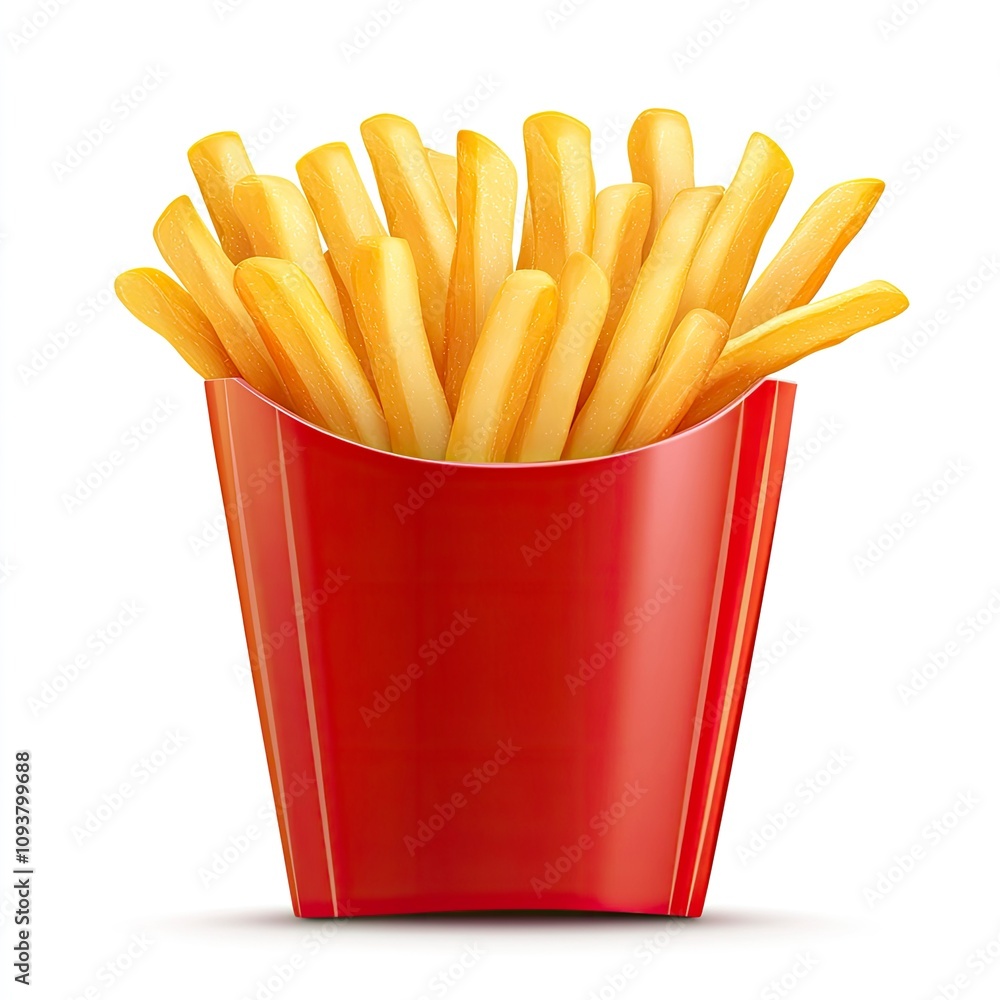French fries isolated on white background , ai French fries isolated on white background , ai