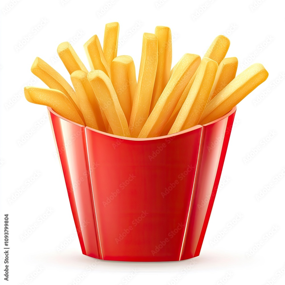 French fries isolated on white background , ai French fries isolated on white background , ai