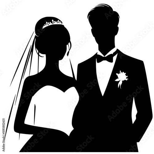 Romantic bridal silhouette
