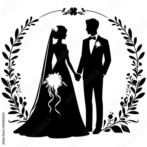 Romantic bridal silhouette