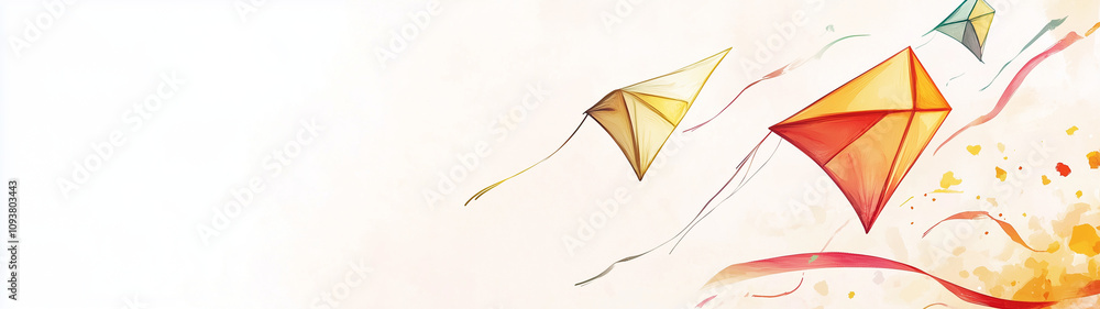 abstract background with kites and lines abstract background with kites and lines