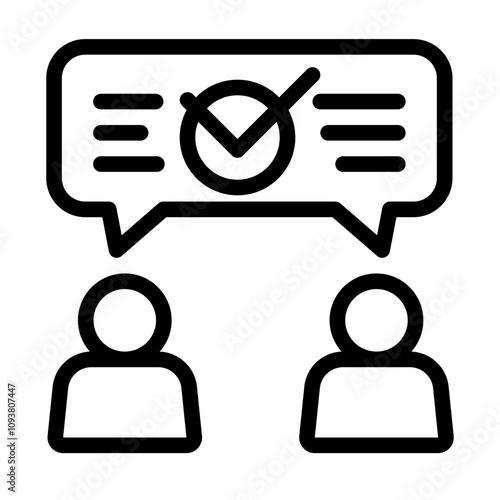 Good Communication Icon Vector