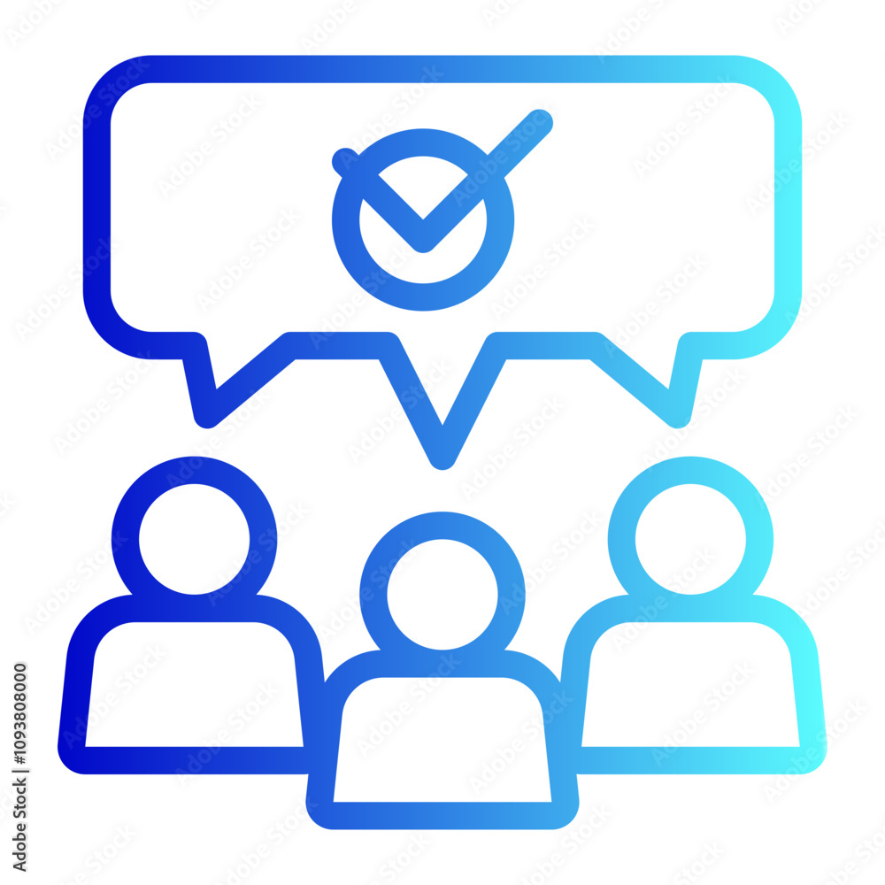 Effective Communication icon. Monochrome simple line Data Science icon for templates, web design and infographics Effective Communication icon. Monochrome simple line Data Science icon for templates, web design and infographics