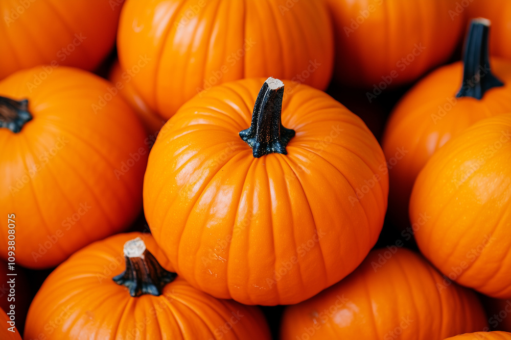 Many ripe pumpkins create a beautiful fall display, perfect for thanksgiving or halloween decorations Many ripe pumpkins create a beautiful fall display, perfect for thanksgiving or halloween decorations