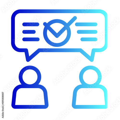 Good Communication Icon Vector