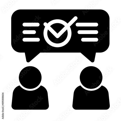 Good Communication Icon Vector
