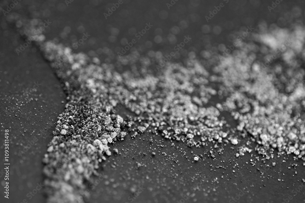 Macro shot of particles on floor Macro shot of particles on floor