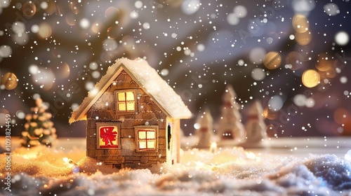 house_exterior_christmas_decorations_in_the_snow_